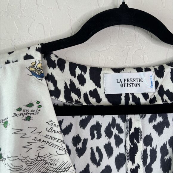 La Prestic Ouiston Silk Printed Shift Dress - Picture 3 of 7